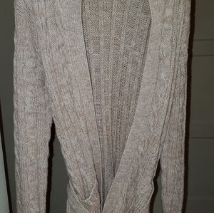 Cream cardigan sweater